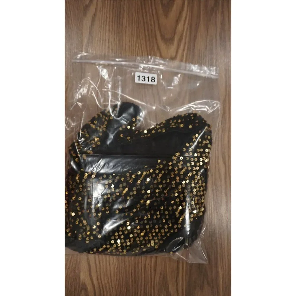 Grace Karin Girl's Sequin Ruffle Skirt - Gold/Black, Size 12Y - Picture 13 of 13